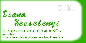 diana wesselenyi business card